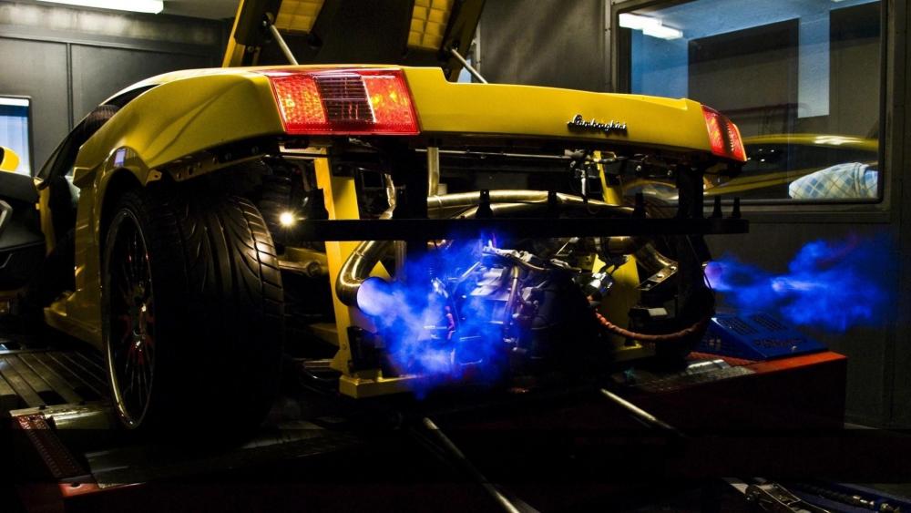 Lamborghini exhaust flames wallpaper