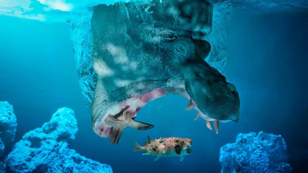 Underwater photoshop art wallpaper