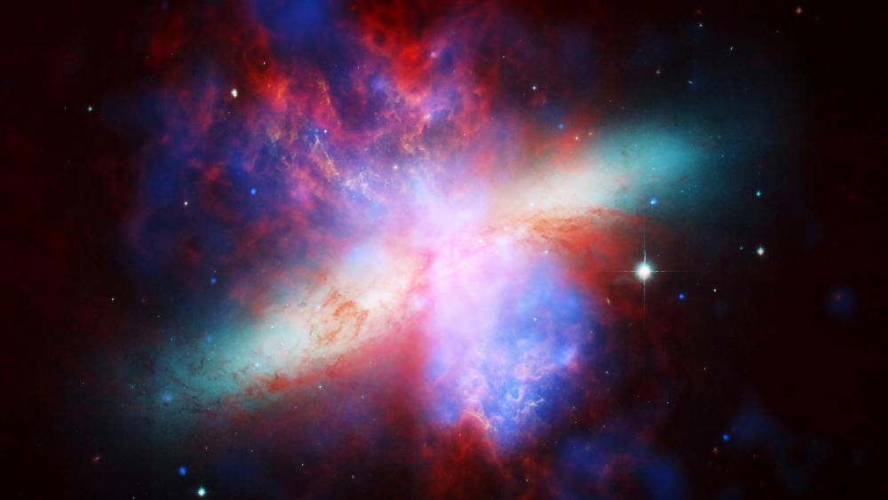 Messier 82 (M82) galaxy wallpaper