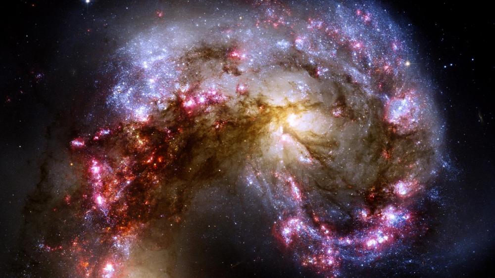 Spiral galaxy arm wallpaper