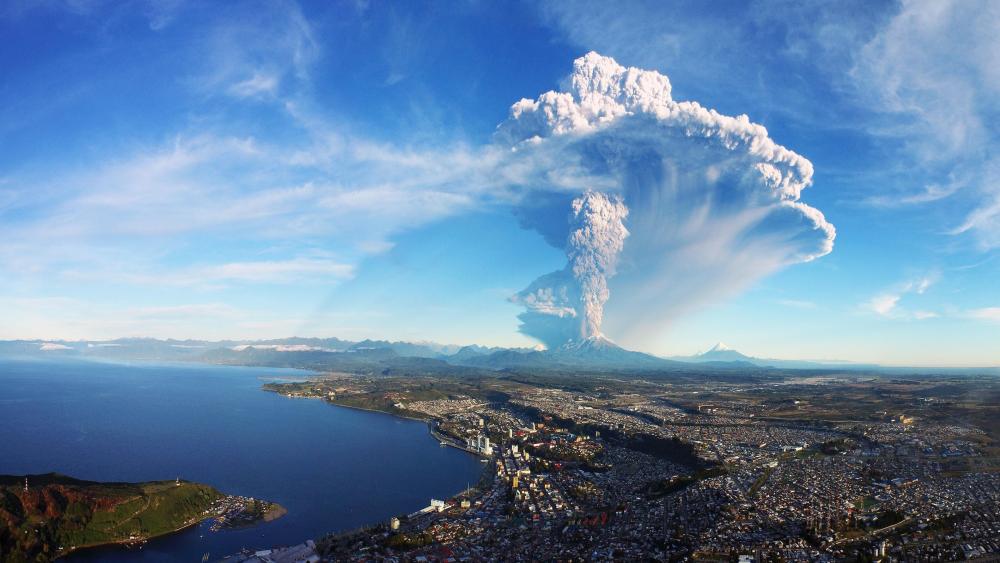 2015 Calbuco volcano eruption wallpaper