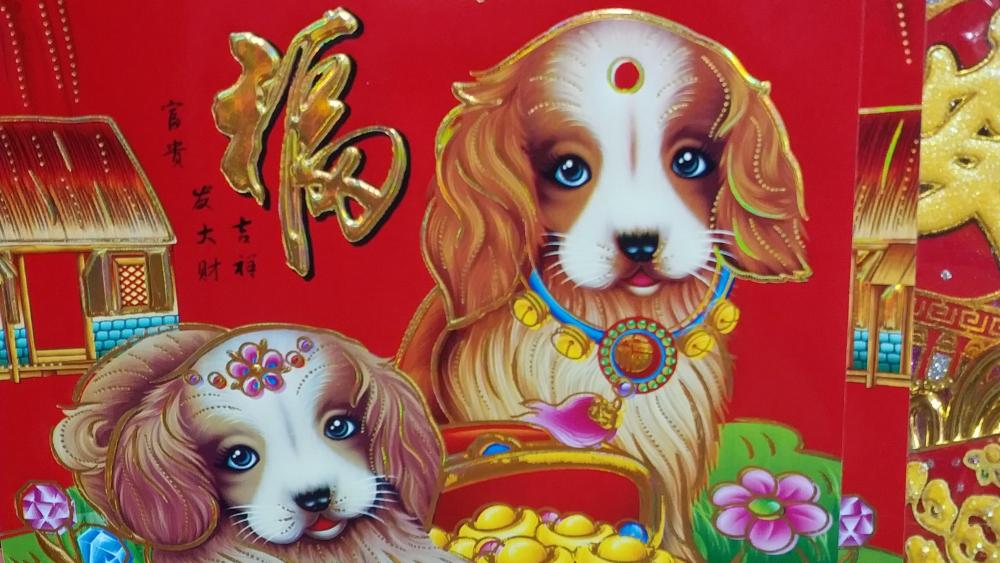 Chinese dog year wallpaper