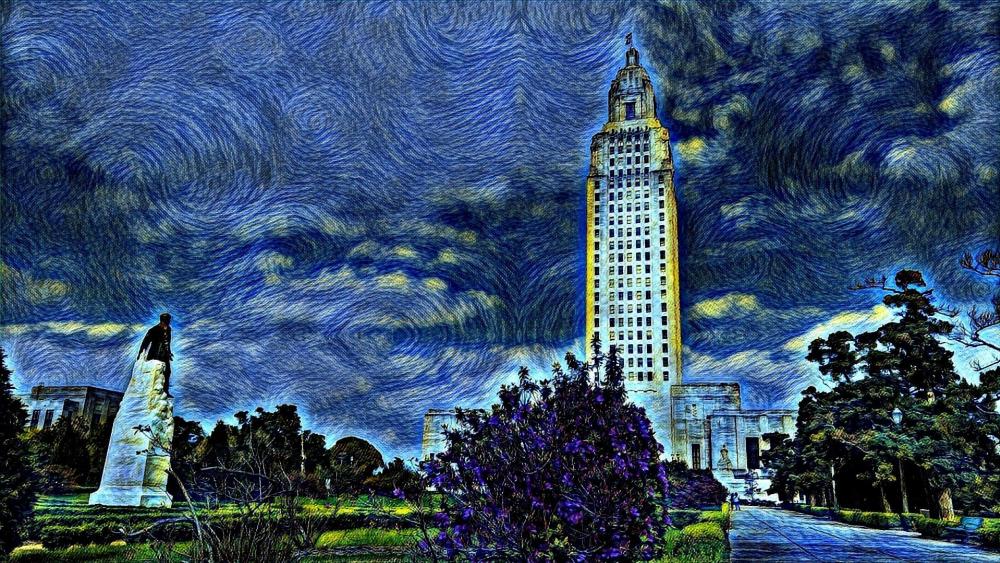 Baton Rouge Starry Night wallpaper