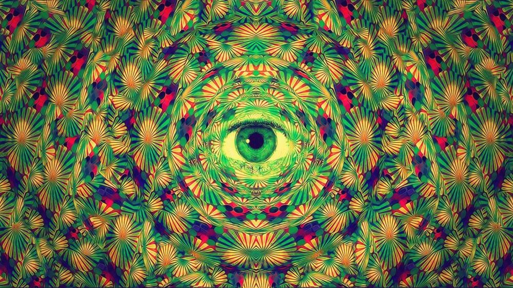 Trippy eye wallpaper