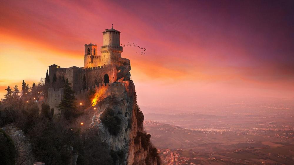 Guaita Fortress - Three Towers of San Marino wallpaper