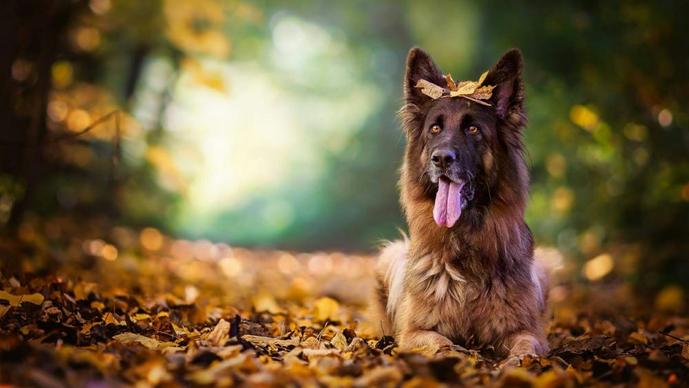 Old German Shepherd Dog wallpaper