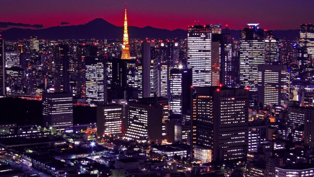 Tokyo skyline wallpaper
