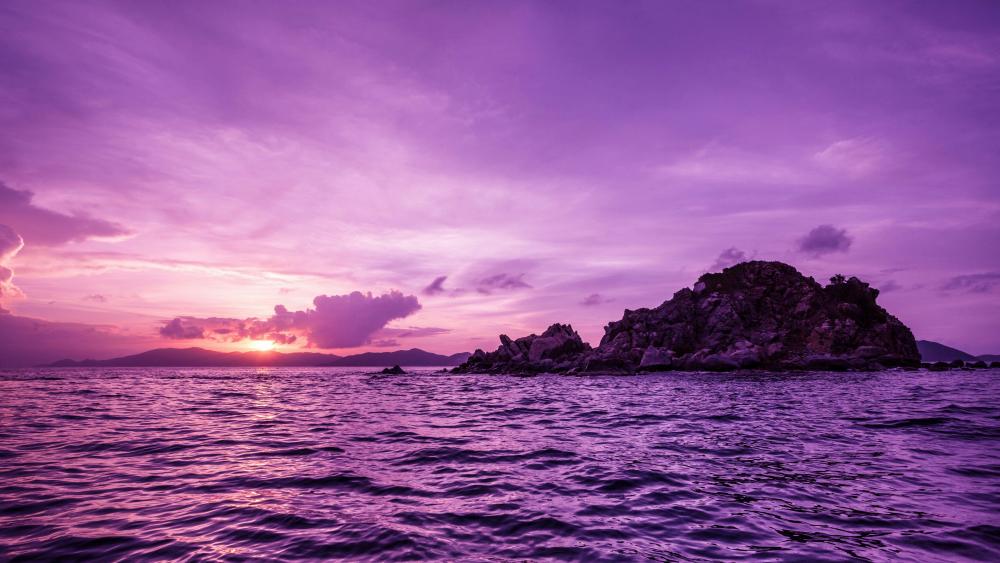 British Virgin Islands Sunset wallpaper