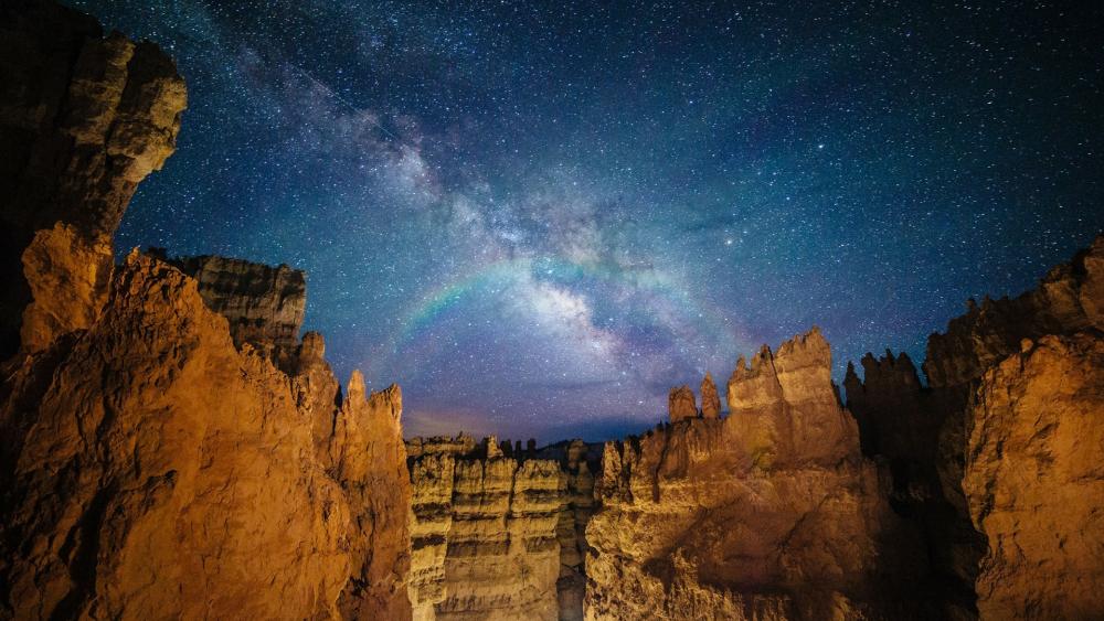 Wall Street Milky Way - Bryce Canyon National Park (Utah) wallpaper