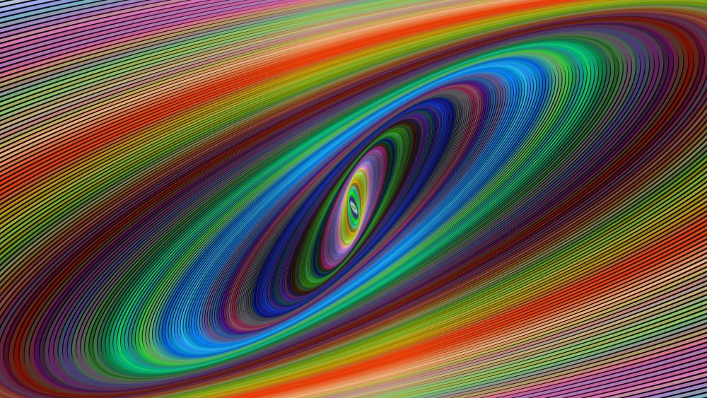 Colorful trajectory abstract art wallpaper