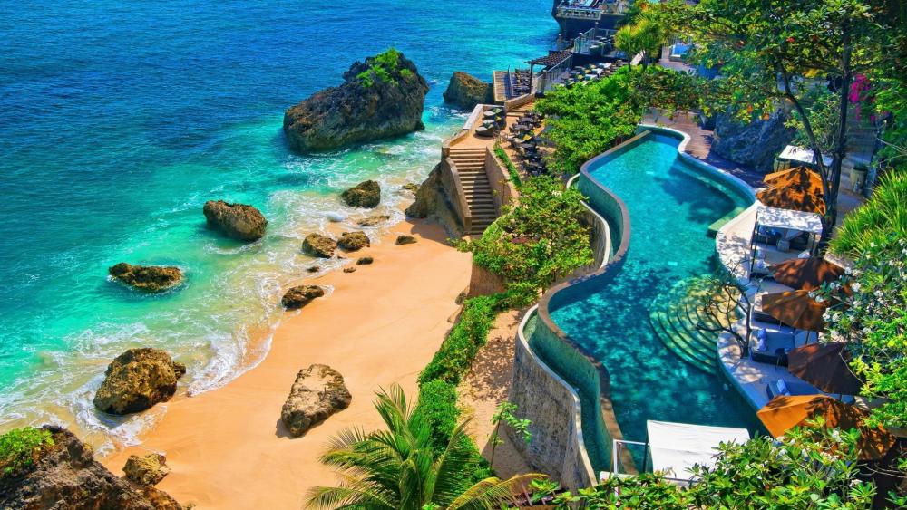 Beautiful beach in Bali wallpaper
