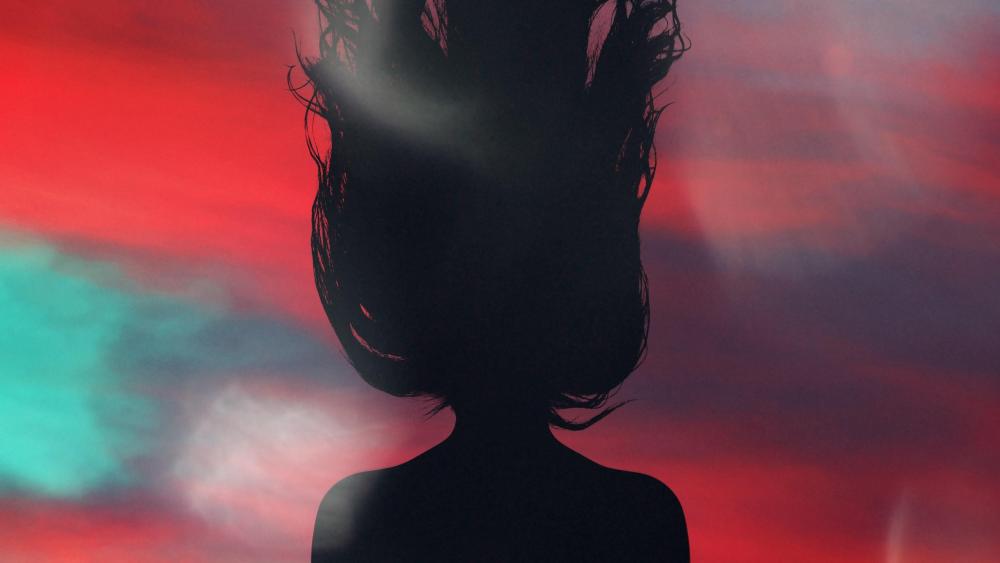 Girl silhouette wallpaper