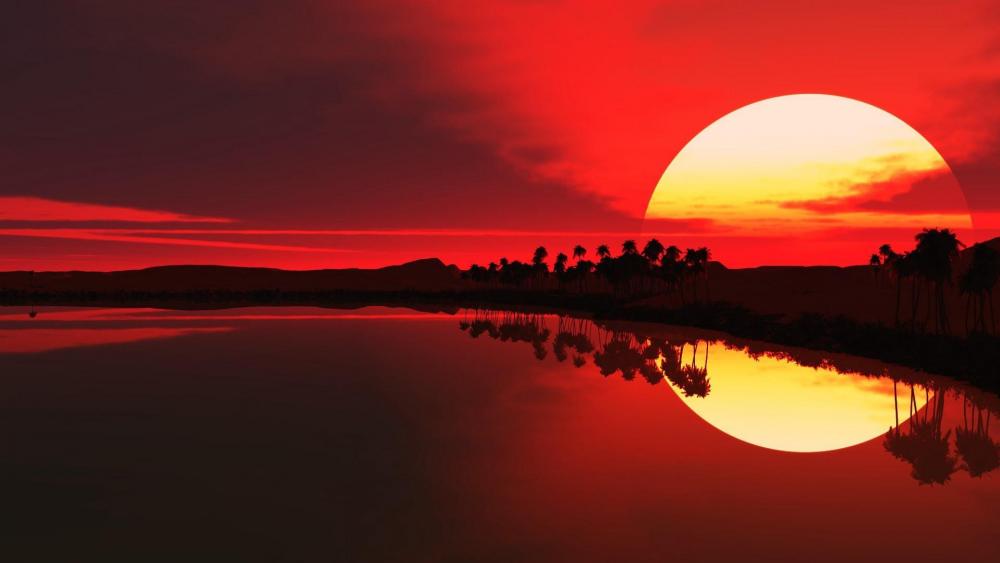 Red Sunset wallpaper