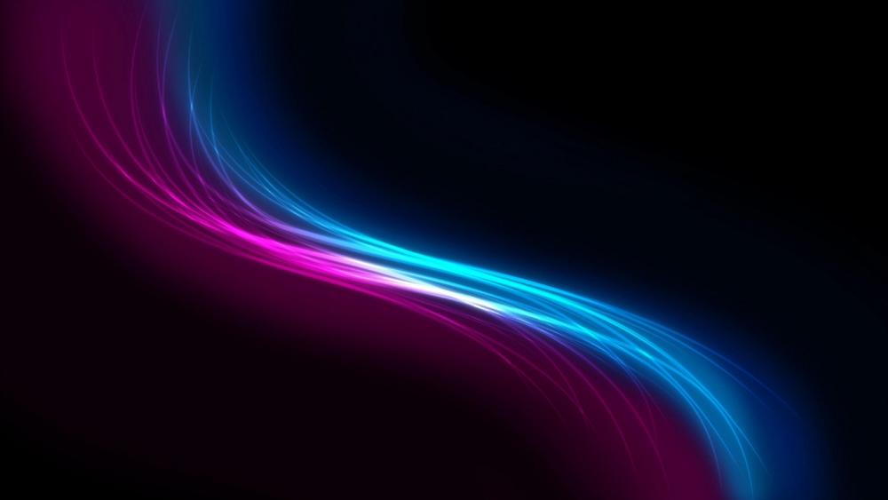 Blue and pink wave wallpaper