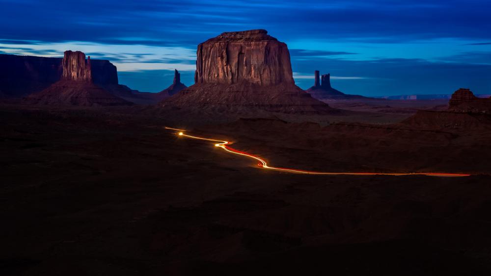 Monument Valley at dawn wallpaper