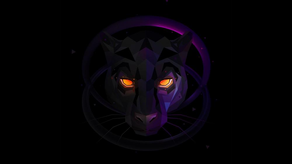 Mystic Panther Amidst the Shadows wallpaper