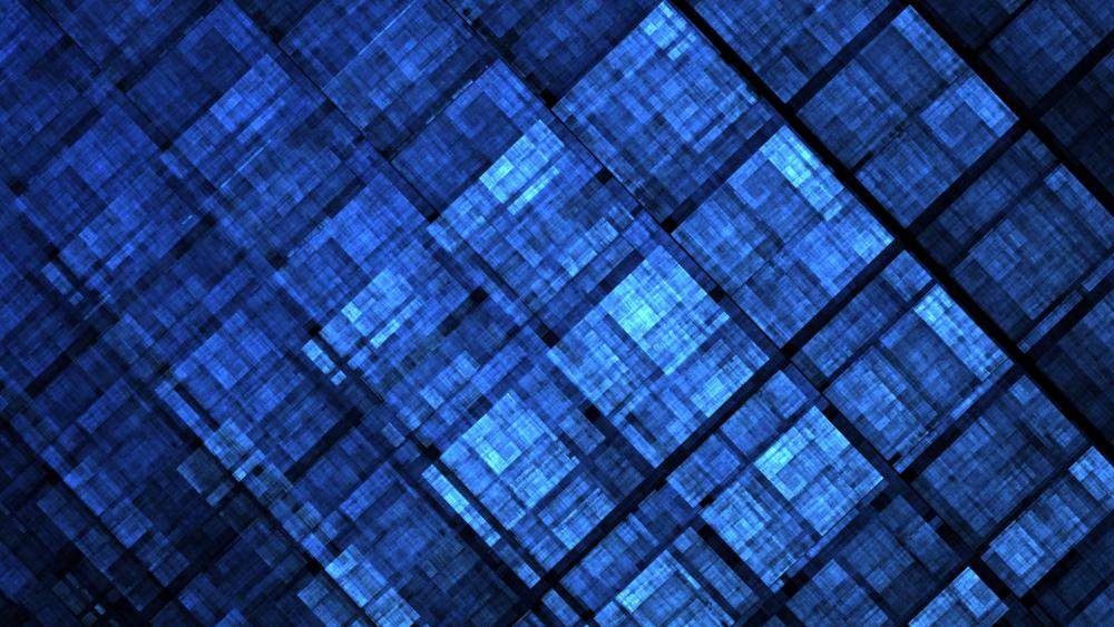 Blue squares wallpaper