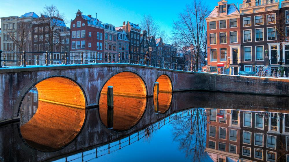 Amsterdam Bridge wallpaper