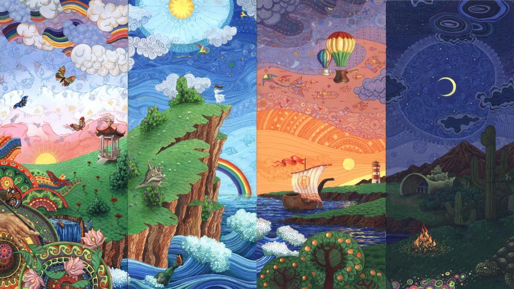 Dreamland fairytale art wallpaper
