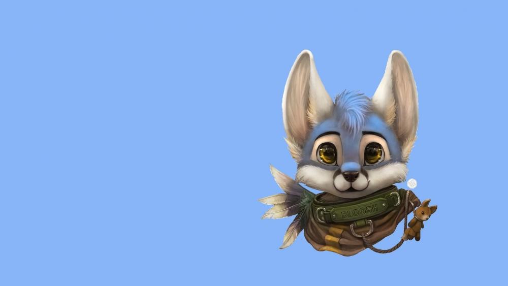 Adorable Flying Fennec with Propeller Pack wallpaper
