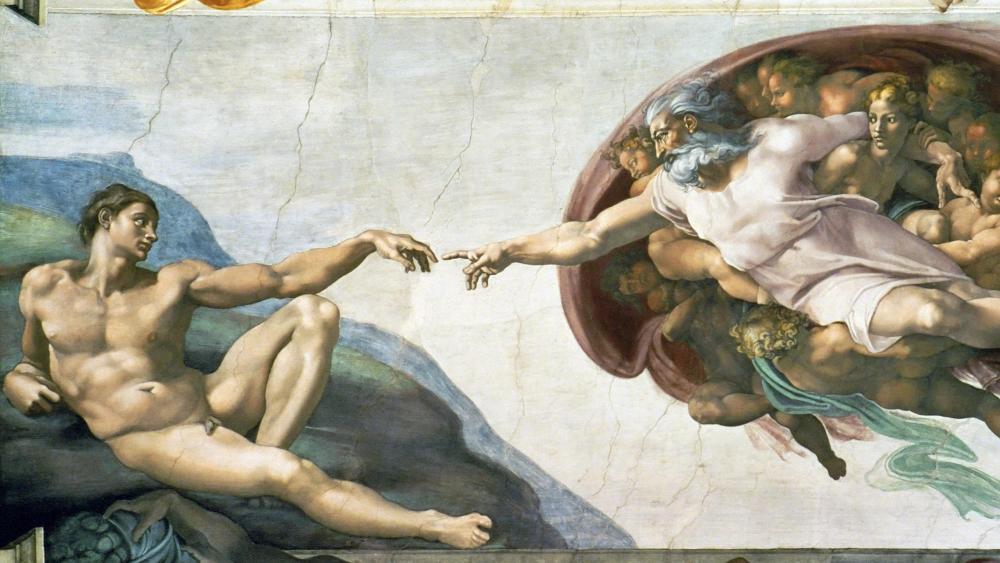 Michelangelo's Sistine Chapel wallpaper