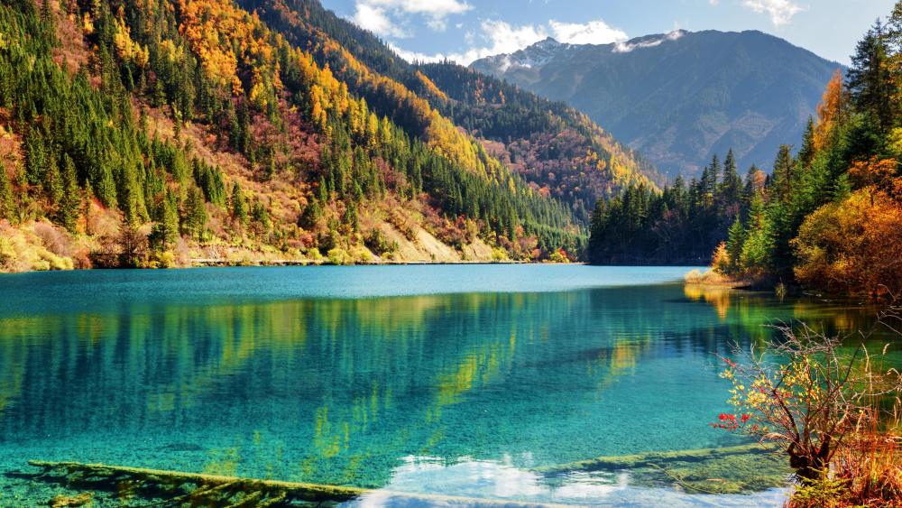 Jiuzhaigou Valley at fall wallpaper