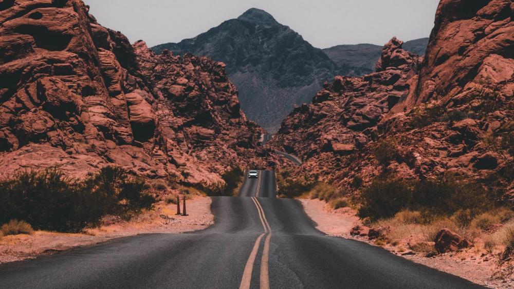 Road in the Valley of Fire State Park (Nevada) wallpaper