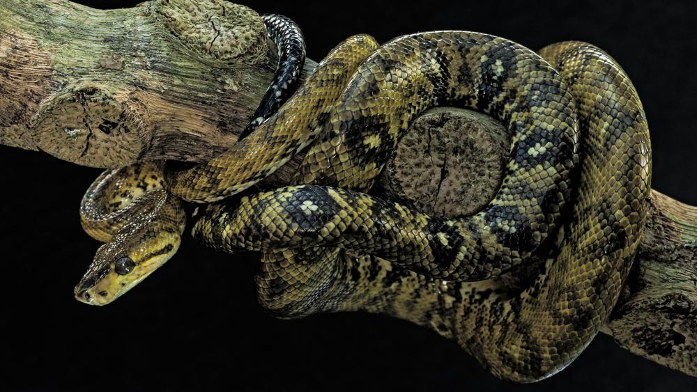 Tree boa (Corallus ruschenbergerii) wallpaper