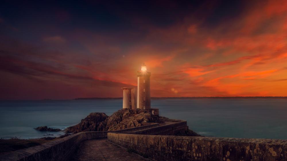 The Lighthouse Petit Minou, France wallpaper