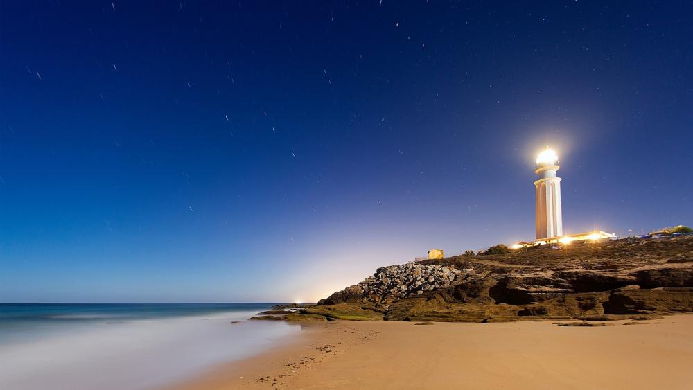 Lighthouse at Cape Trafalgar wallpaper