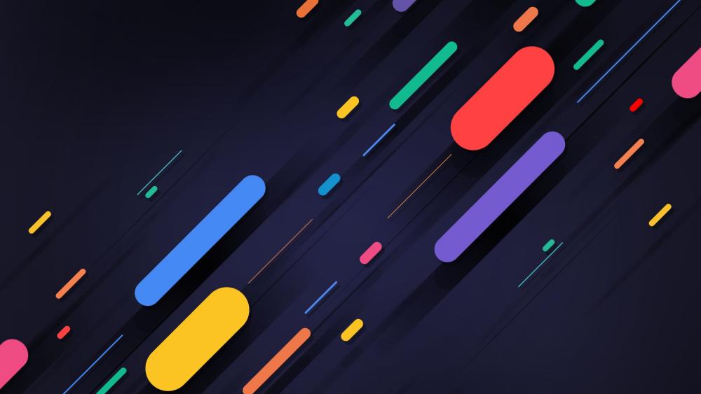 Neon Abstract Speed Lines wallpaper