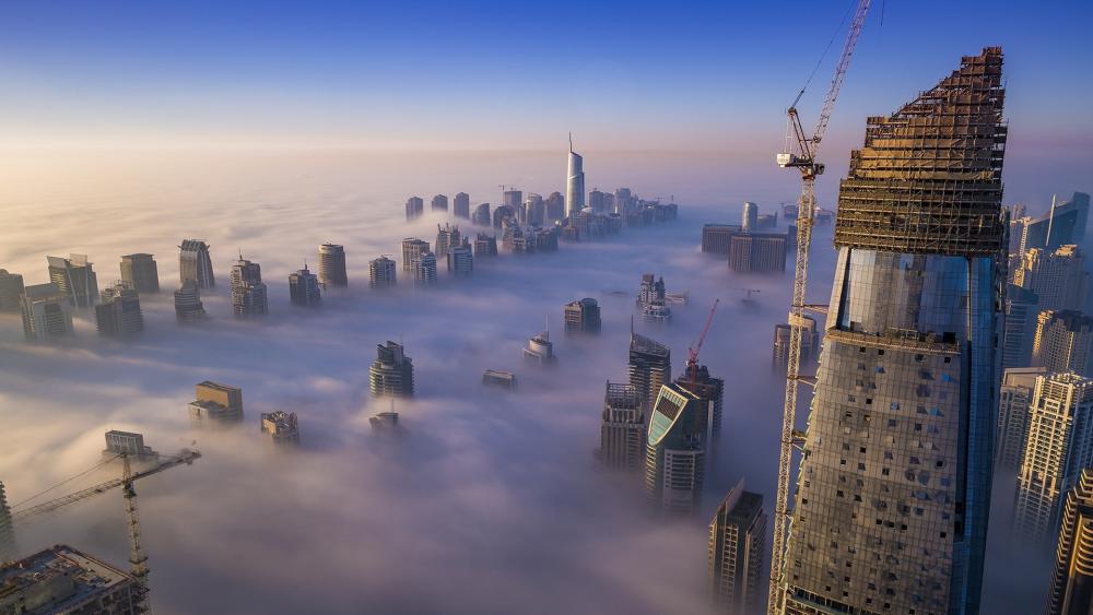 Misty Dubai wallpaper