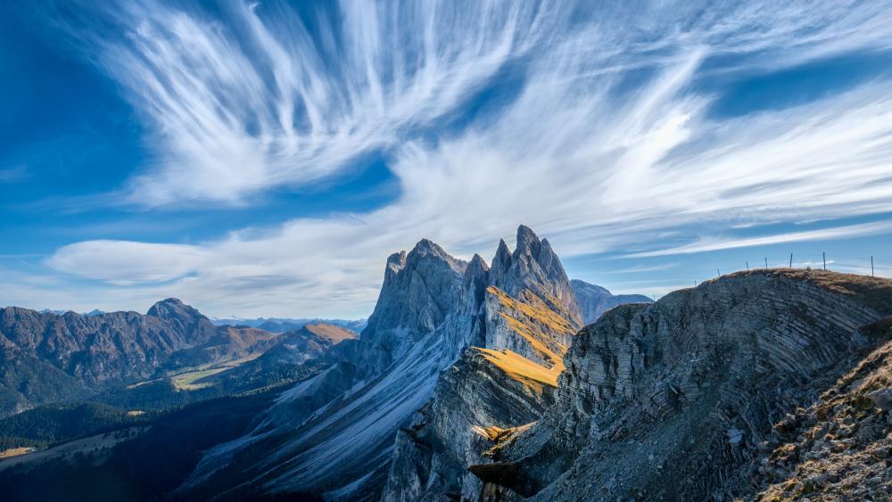 Odle Mountains (Dolomites, Italy) wallpaper