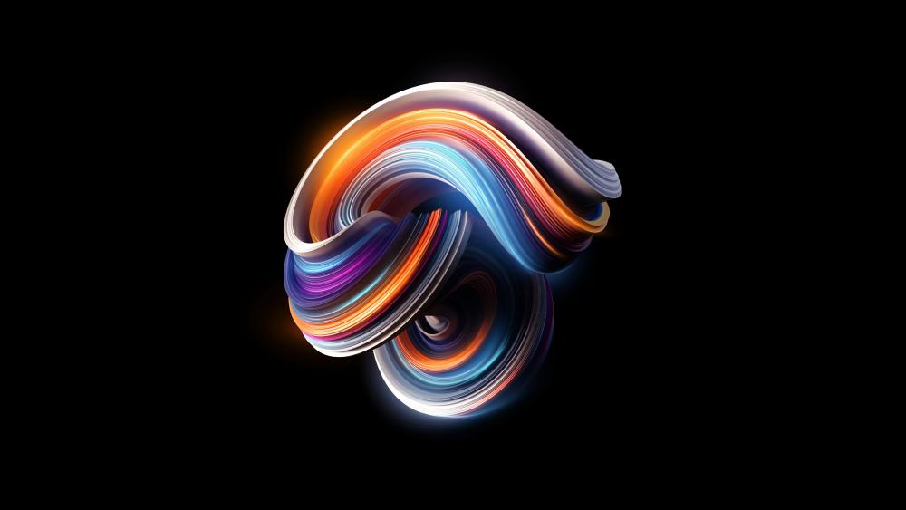 Colorful curves wallpaper