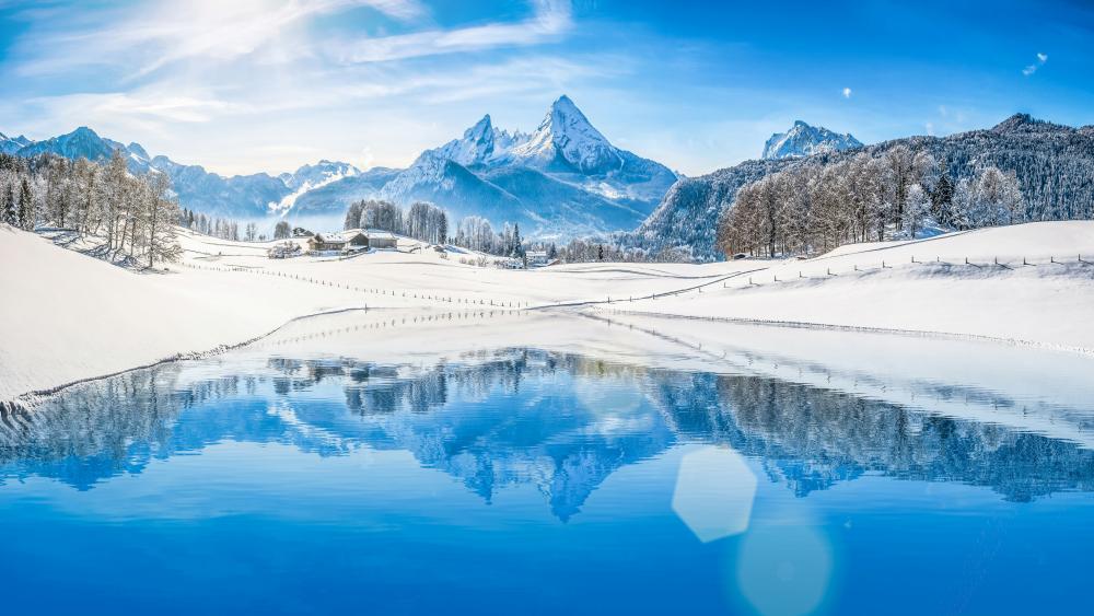 Watzmann massif (Berchtesgaden National Park) wallpaper