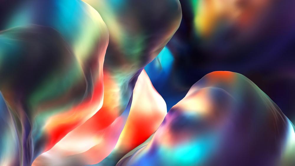 Colorful lights abstract art wallpaper