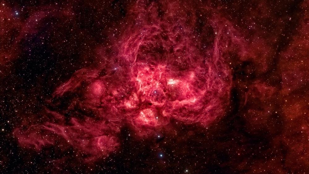 Reddish nebula wallpaper