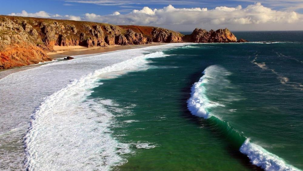 Porthcurno Beach wallpaper