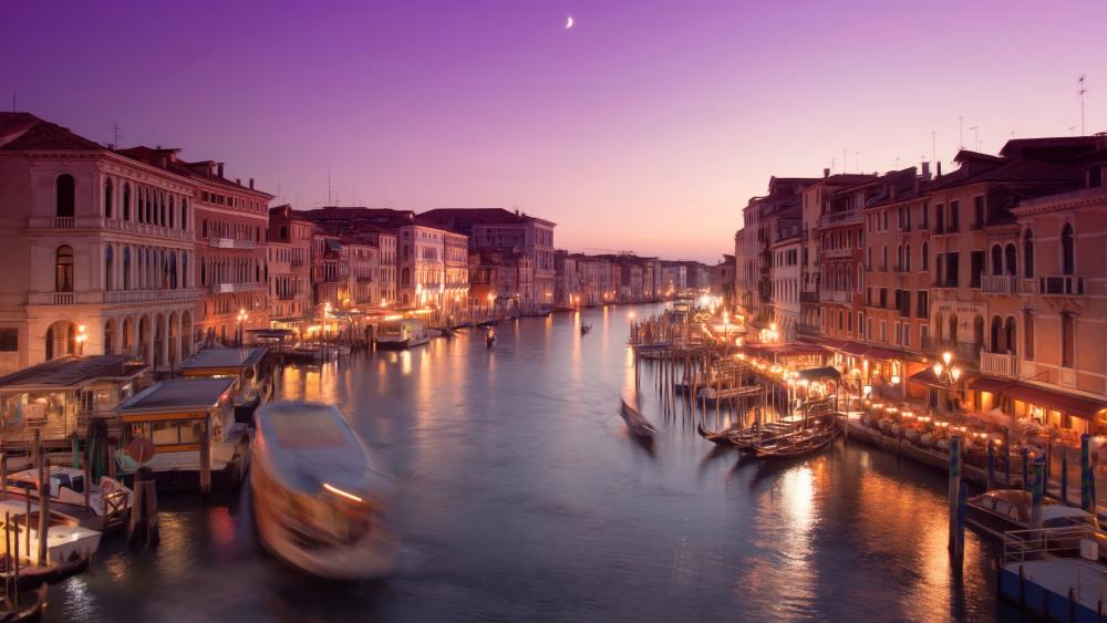 Venice and the Grand Canal wallpaper