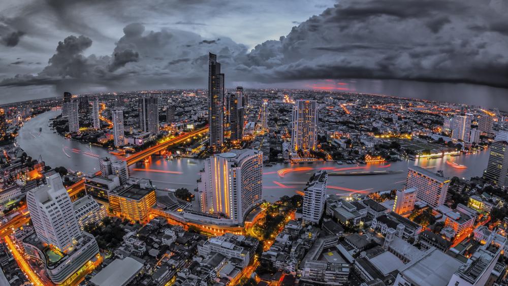 Bangkok skyline wallpaper