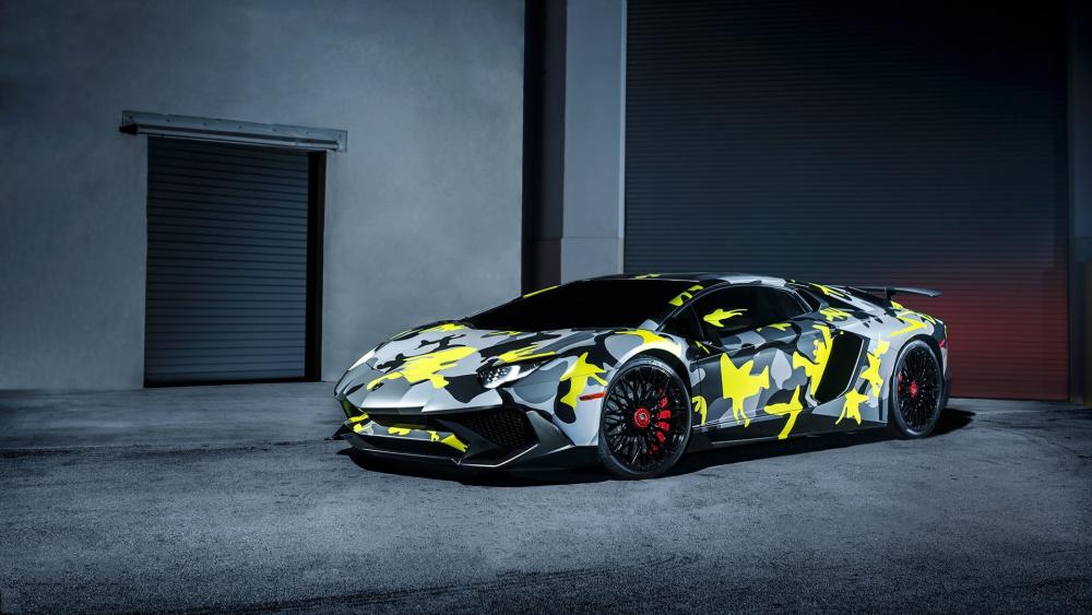 Camo Lamborghini wallpaper
