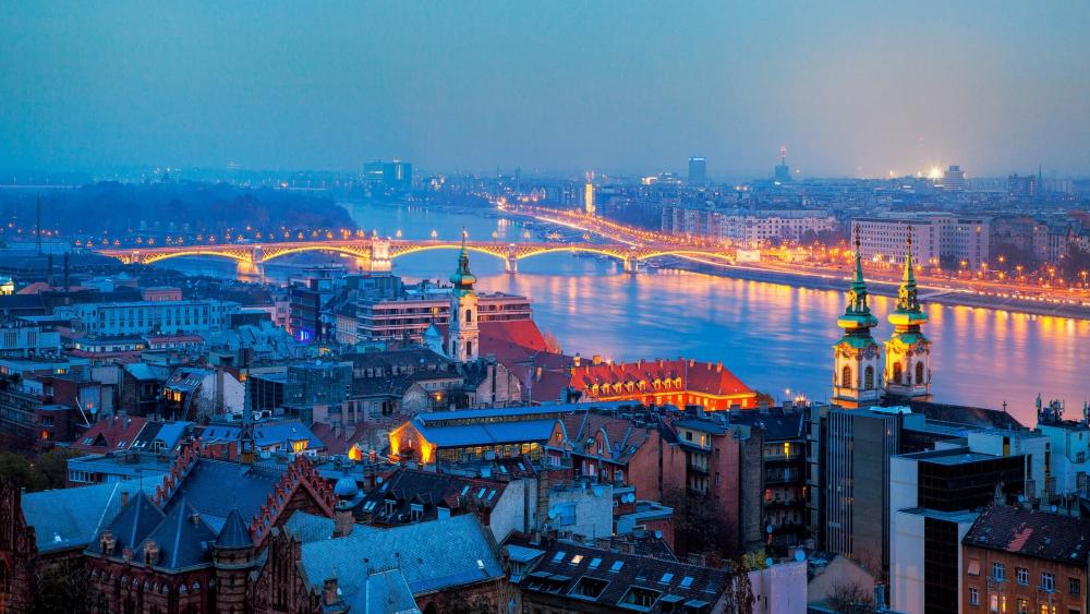 Budapest panorama wallpaper