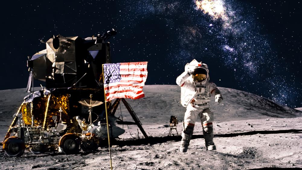Apollo program moon landing wallpaper