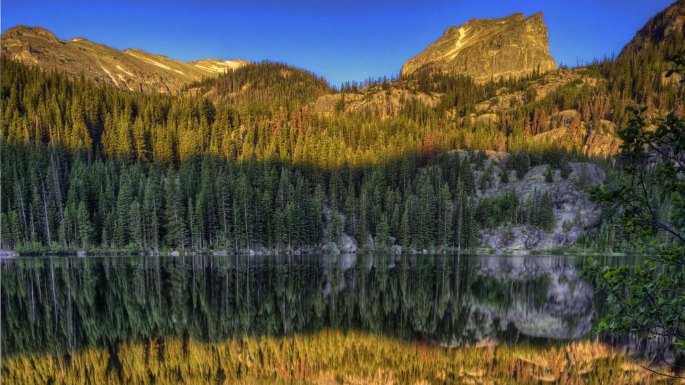 Dream Lake reflection (Rocky Mountain National Park) wallpaper