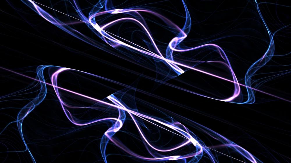 Flow fractal art wallpaper