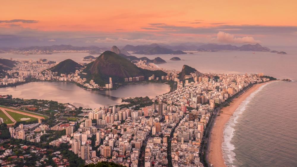 Río de Janeiro aerial view wallpaper