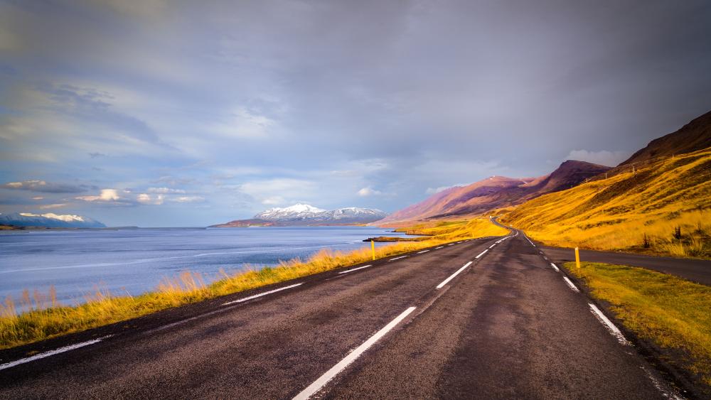 Iceland road wallpaper