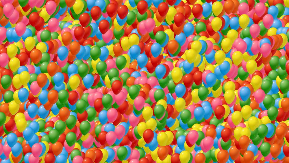 Colorful balloons wallpaper