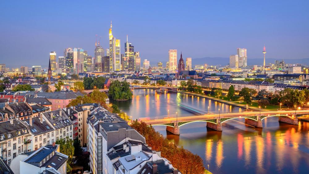 Frankfurt skyline wallpaper