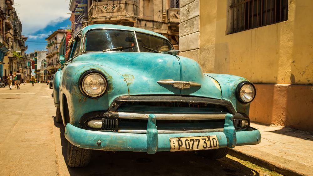 Cuba vintage car wallpaper